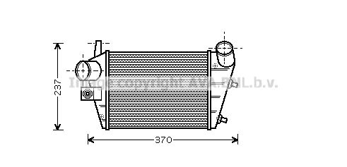 AVA QUALITY COOLING Välijäähdytin ALA4085